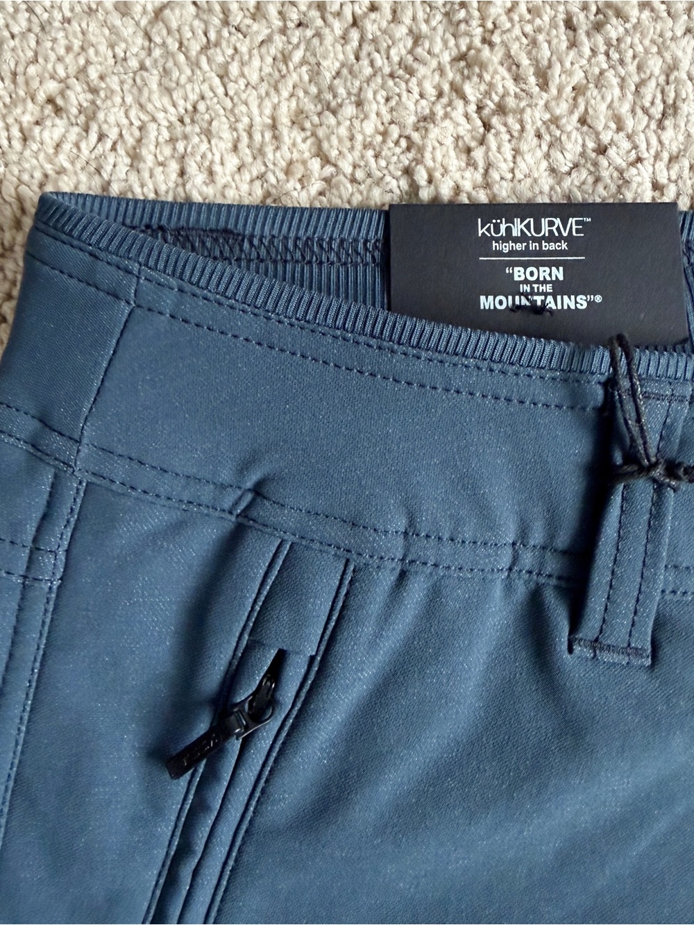 Kuhl Womens Pants Size 14 Klash Cargo Hiking Blue Outdoor Stretch Water Wind New - Picture 14 of 14